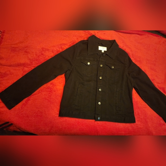 A Black Women's Time And Tru Jacket sz 16-18, XL - Picture 5 of 6